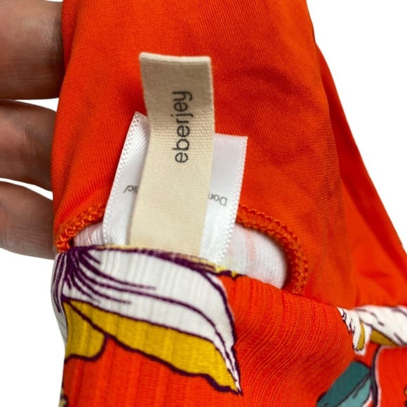 EBERJEY Vivian Bikini Top (just top) in Spicy Orange Size Small (NWOT) - Picture 6 of 10